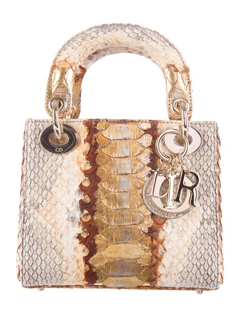 dior python skin bag|Dior Python Bag .